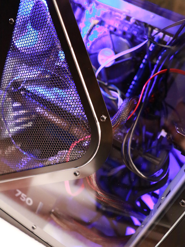 PC Powered On, Interior Closeup